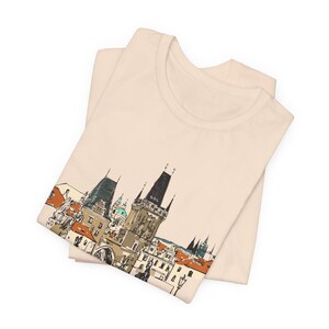 Prague Shirt European Travel Shirt Czech Republic Souvenir T-Shirt Summer Family Vacation Tee VueDeLaVie Czech Gift Tee image 4