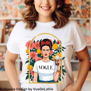 Frida Unisex Tee, Mexican Artist Shirt, Feminist T-shirt, Vogue Style, Gen Z Top, La Frida Shirt, Kahlo inspiration, Mexico