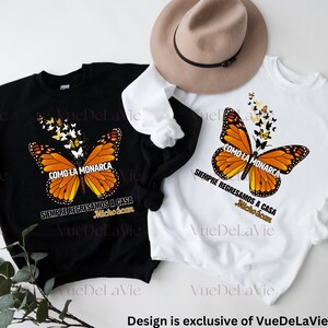 Michoacan Gift Michoacan Mexico Monarch Butterfly Sweatshirt Monarch Migration Unisex Sweater Butterfly Gift VueDeLaVie El Alma de Mexico