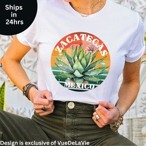 Zacatecas Mexico Map Agave Unisex T-shirts Gifts VueDeLaVie  Cinco de Mayo Celebration Independence Day Apparel