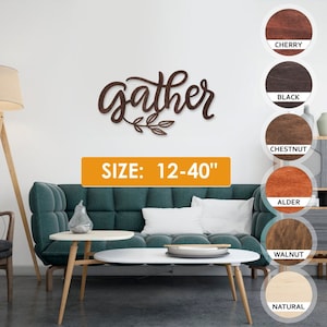Gather sign for dining room, Dining room wall decor gather, Custom wood signs for home decor, Gather wood sign for dining room