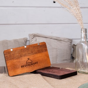 Restaurant Check Presenter, Custom Check Presenter, Check Holder Wood, Guest Check Holder, Check Presenter Box, Restaurant Check Holder