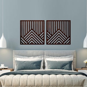 Wood geometric wall decor, Weometric wall art wood, Geometric wood wall art large, Geometric wood wall art set, Wooden geometric wall decor