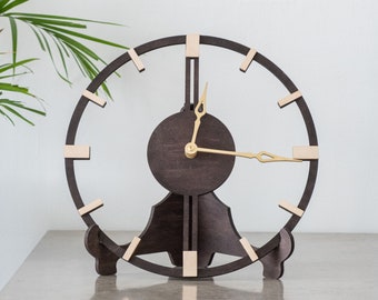 Minimalist wall clock, Wood wall clock, Modern wall clock, Nordic wall clock, Wall clock unique, Simple wall clock, Wall clock silent