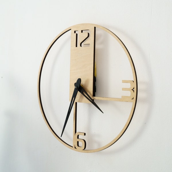 Horloge murale moderne unique, horloge murale minimaliste, horloge murale surdimensionnée blanche, horloge murale simple, horloge murale rustique, horloge de salon