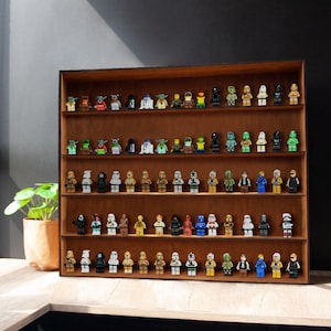 Display case for collectibles standing, Case for collectibles, Display cabinet with glass door, Display cabinet for miniatures