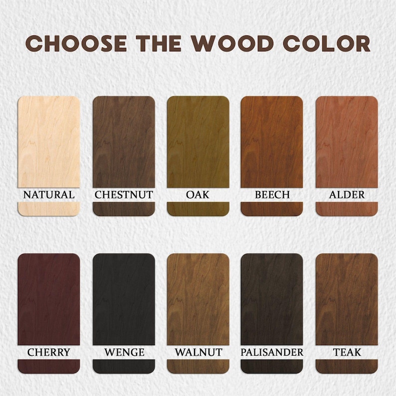 choose the wood color for your furniture