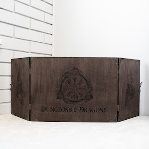 Custom dungeon master screen wood, Dungeons and dragons screen, Magnetic dm screen, Wooden gm screen, Custom gm screen, Dnd dm screen