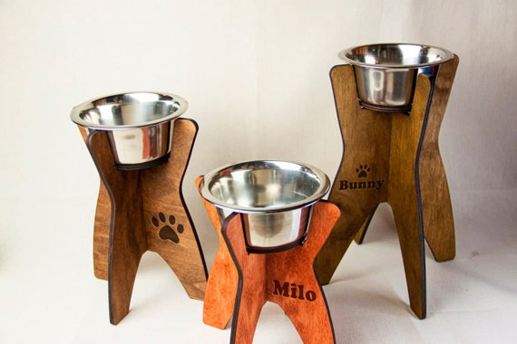Elevated Dog Bowl Stand Feeding, Large Dog Feeder, Raised Dog Bowl
