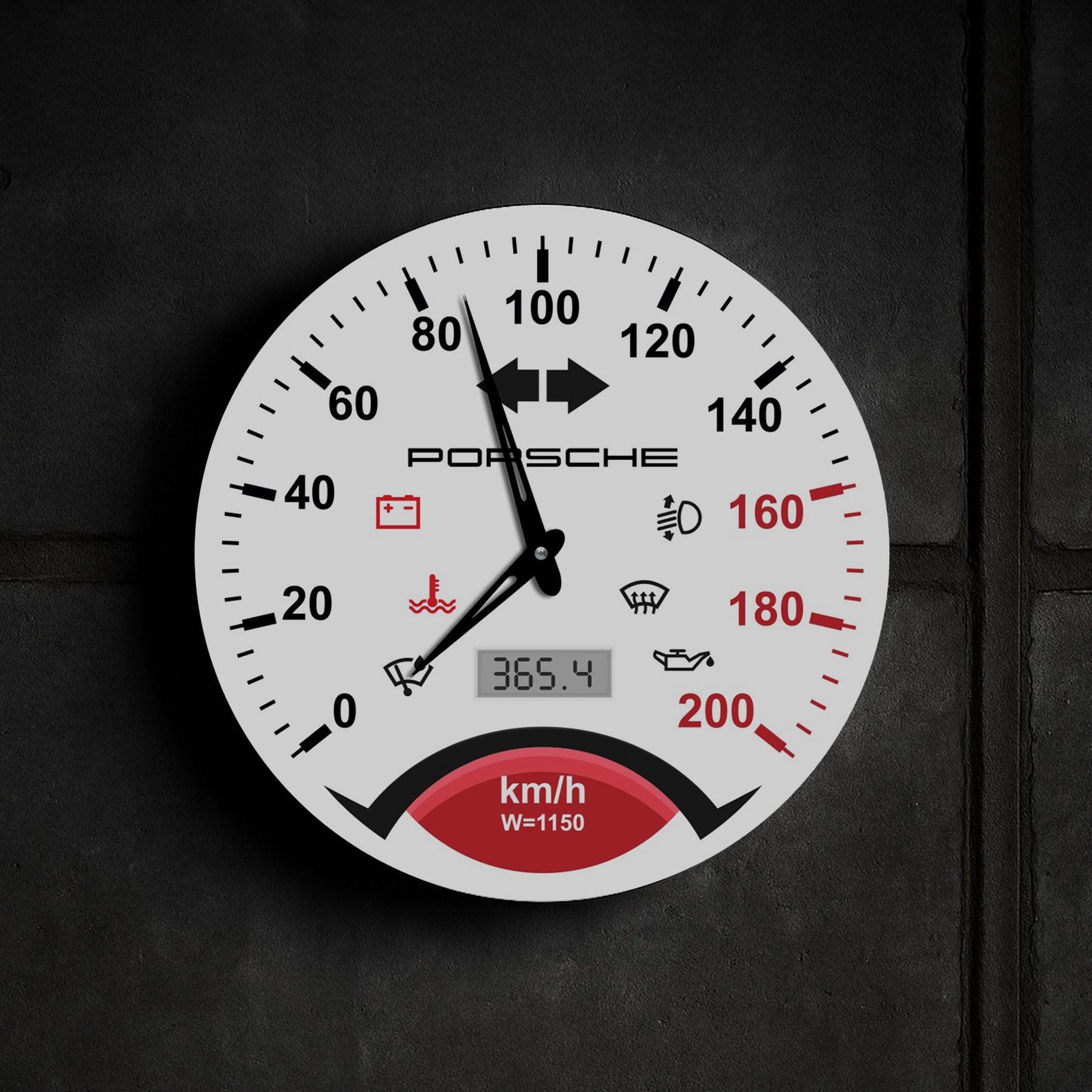 Car Dashboard Wall Clock, Speedometer Wall Clock, Garage Wall Clock ...