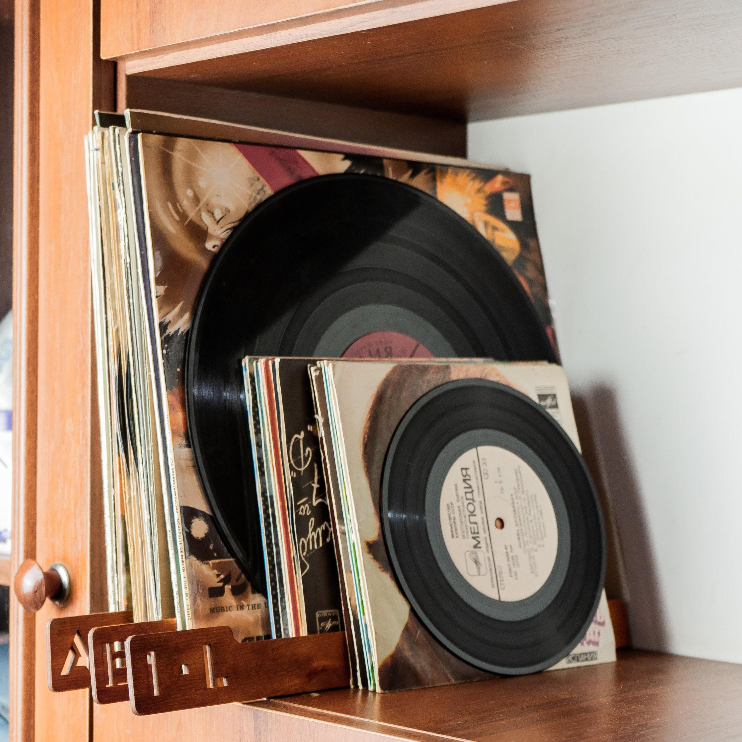 Wooden Record Dividers, Book Dividers, Record Dividers Alphabet