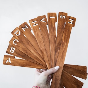Wooden record dividers, Book dividers, Record dividers alphabet, Vinyl record dividers, Album dividers, Record separator, Lp dividers