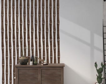 Bamboo slats wall, Bamboo panel for wall, Wood wall slats, Wood wall panels, Decorative wall panels, Bamboo wall decor, Acoustic panels wood