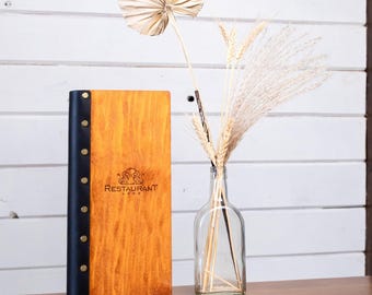 Restaurant Menu Holder, Custom Menu Holder, Menu Folder, Restaurant Menu Cover, Wood Menu Holder, Restaurant Menu Folder, Wooden Menu Folder