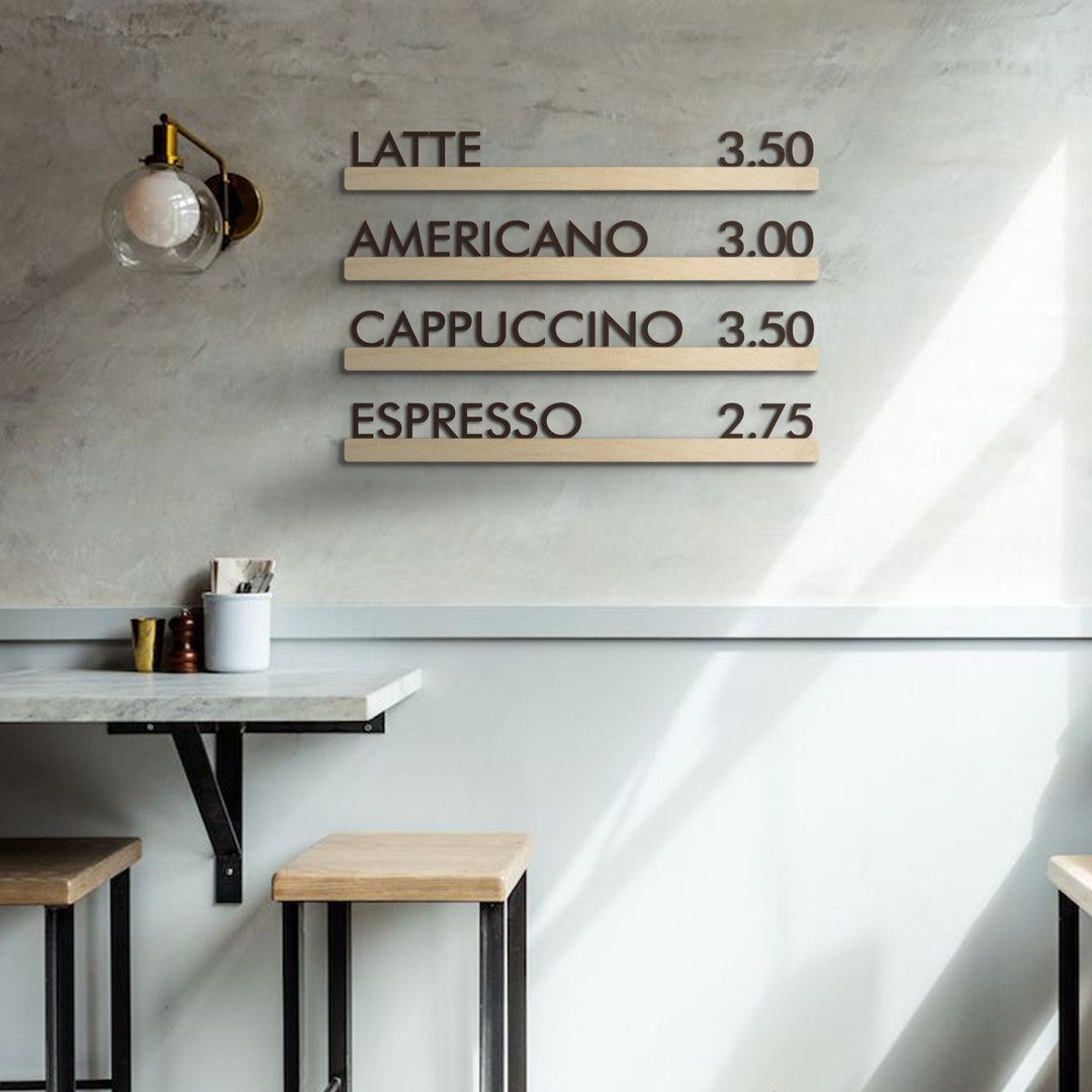 Custom Menu Board, Changeable Letter Board, Wooden Menu Board, Menu