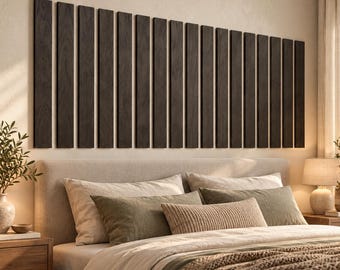 Plywood Wall Slats 50 cm, Vertical Wood Wall Panels, Modern Accent Wall Decor, Decorative Wall Slats for Bedroom