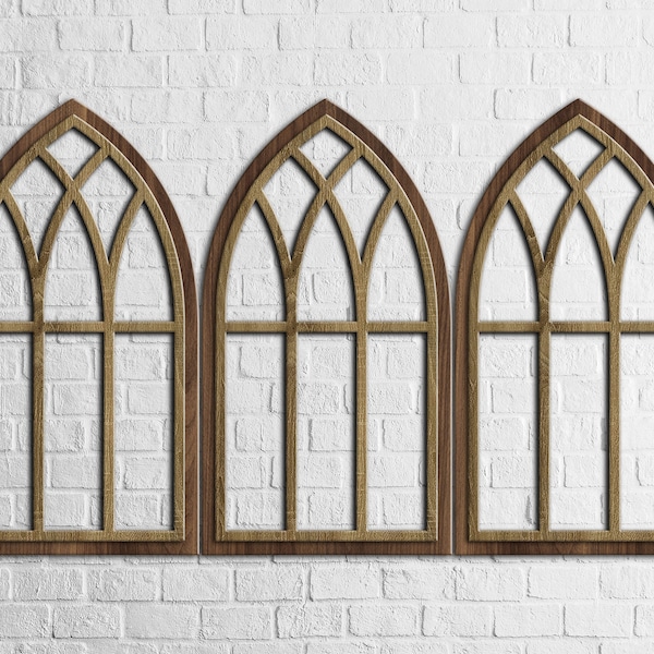 Arch Wood Frame Wall Etsy