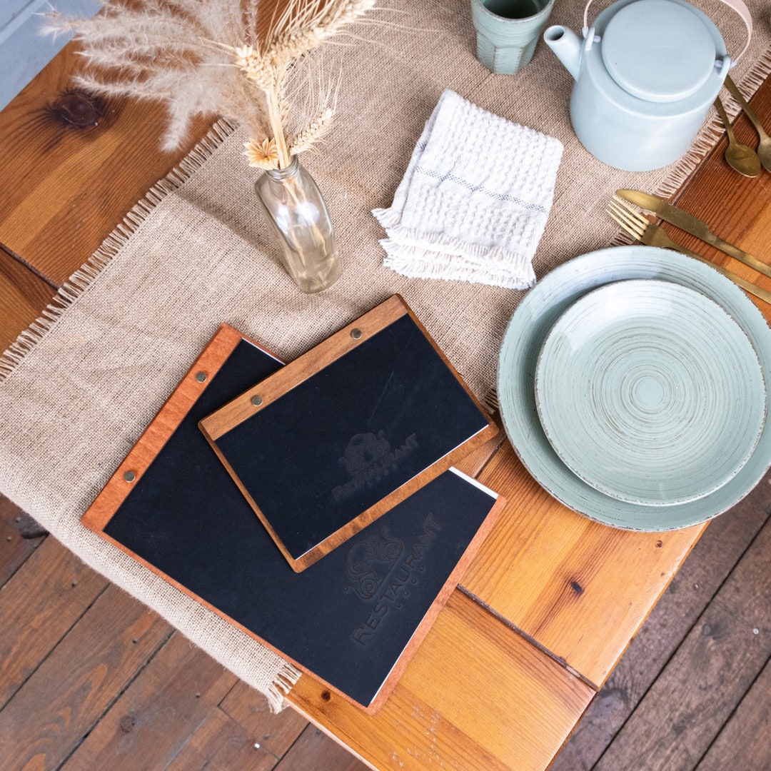 Restaurant Menu Holder, Restaurant Menu Folder Leather, Custom Menu