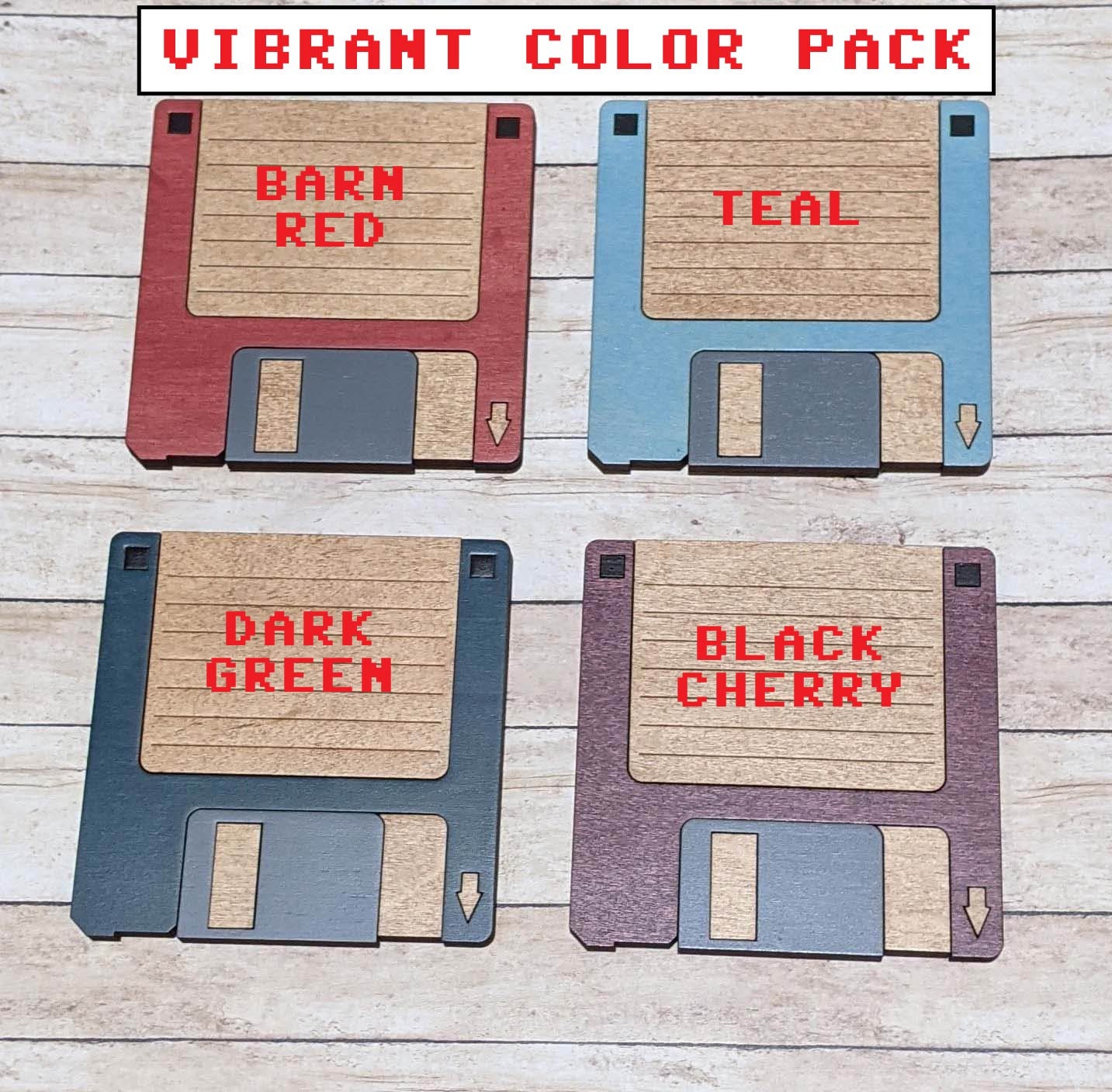 3.5 Floppy Disk Coaster Set Etsy