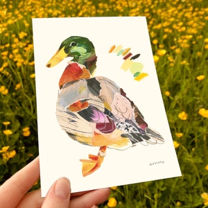 Collage Postcard Set, Nature Collage Set, A6 Art Prints image 5