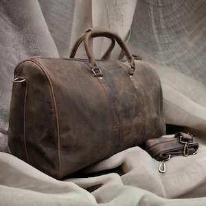 Leder Reisetasche, Handgemachte Leder Weekender, Sporttasche, Urlaubs Seesack, Reisetasche, Leder Weekender Vatertagsgeschenk
