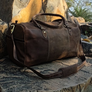 Leder Reisetasche, Handgemachte Leder Weekender, Sporttasche, Urlaubs Seesack, Reisetasche, Leder Weekender Vatertagsgeschenk