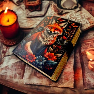 Leather Journal vintage Blank Spell Book of Shadows, Handmade Grimoire, Deckle Edge Paper Notebook,  Gift for Men & Women, Christmas gifts