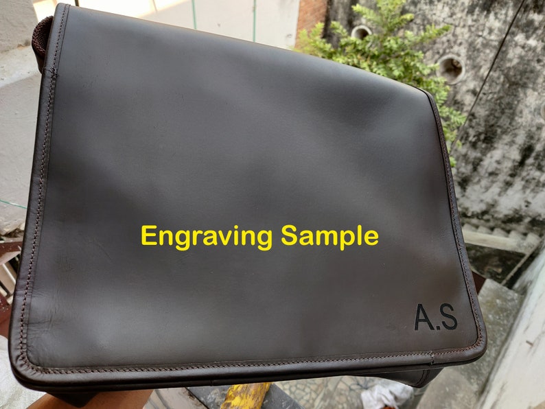 Leather crossbody satchel Handmade Leather Messenger Bag Personalised Laptop Bag Men\u2019s Briefcase Bag