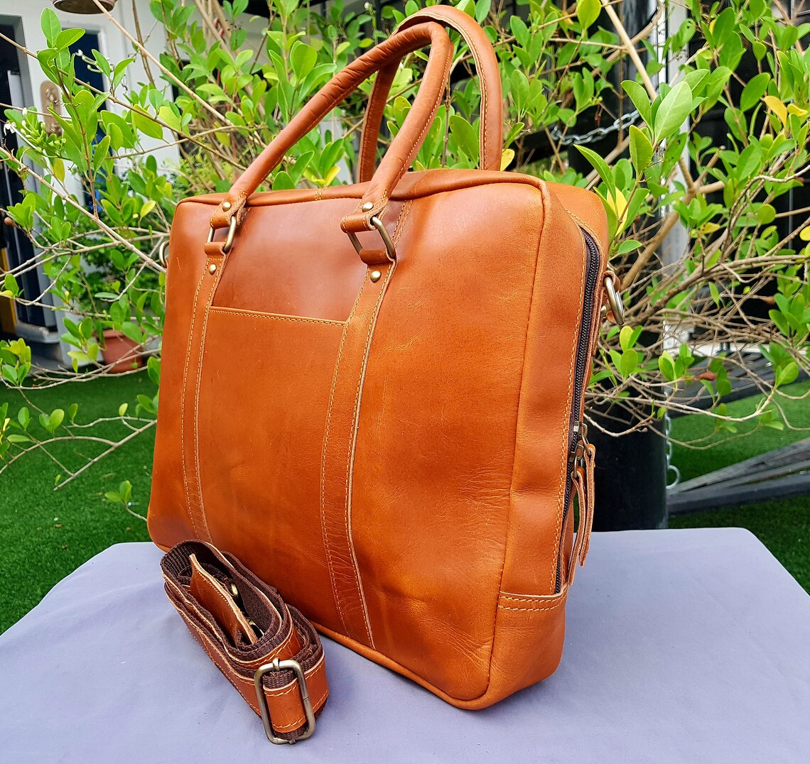 Mens leather messenger bag mens leather messenger bag Etsy