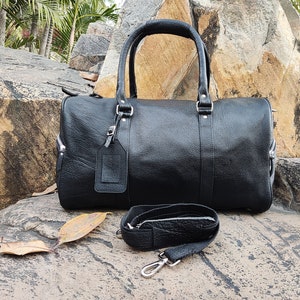 Weekend Bag, Leather Duffle Bag, Mens Leather Bag