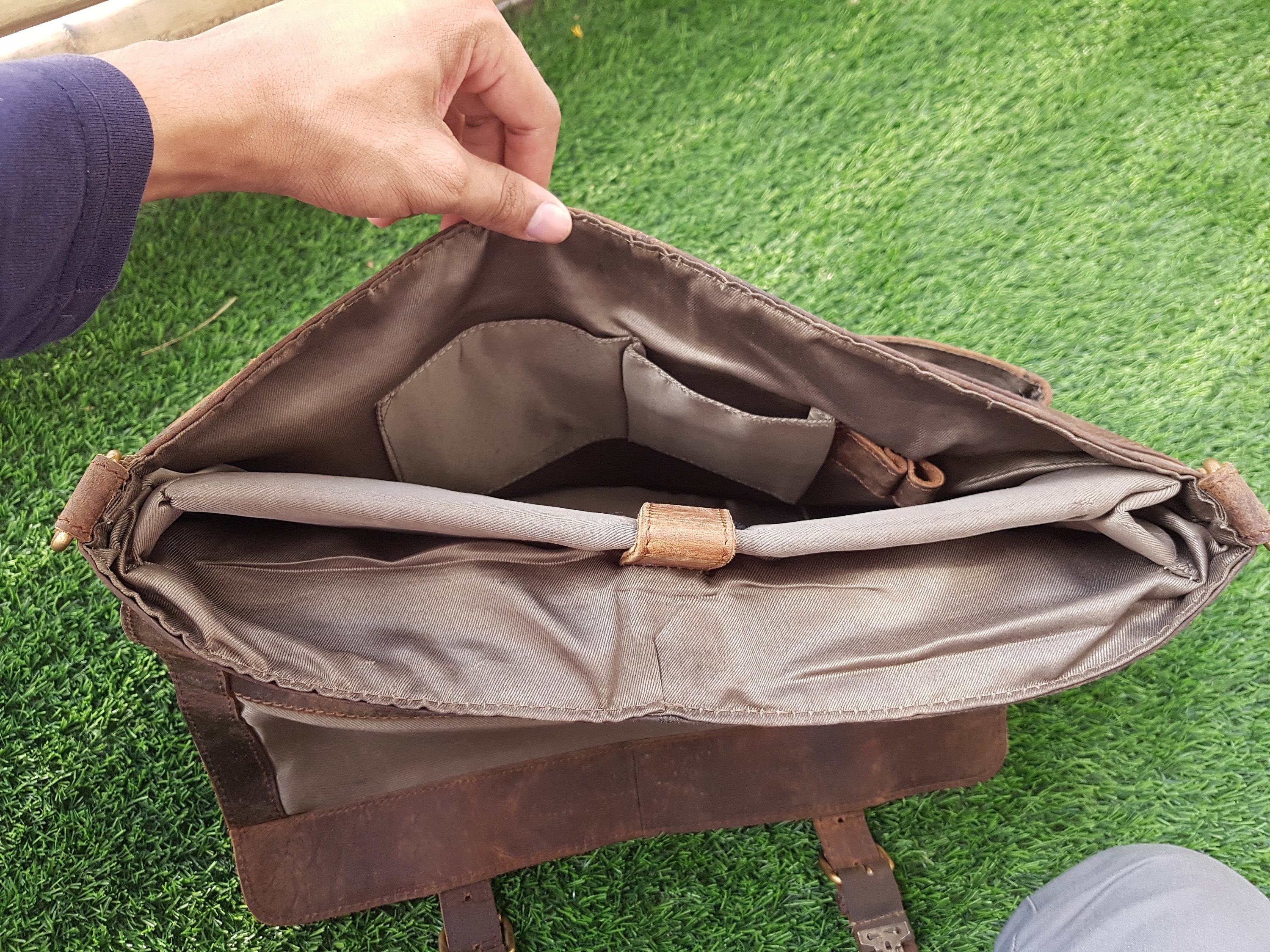 Mens leather messenger bag mens leather messenger bag Etsy