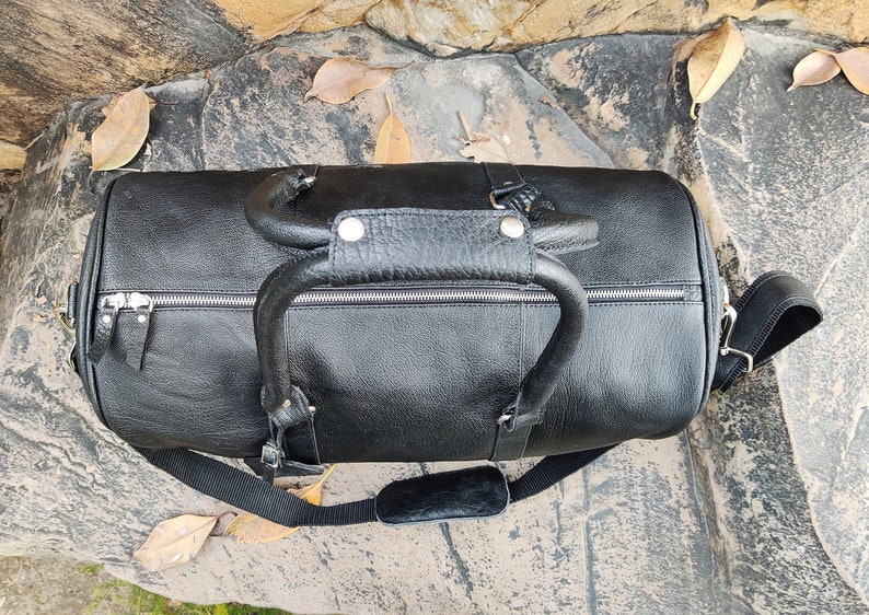 Weekend Bag, Leather Duffle Bag, Mens Leather Bag