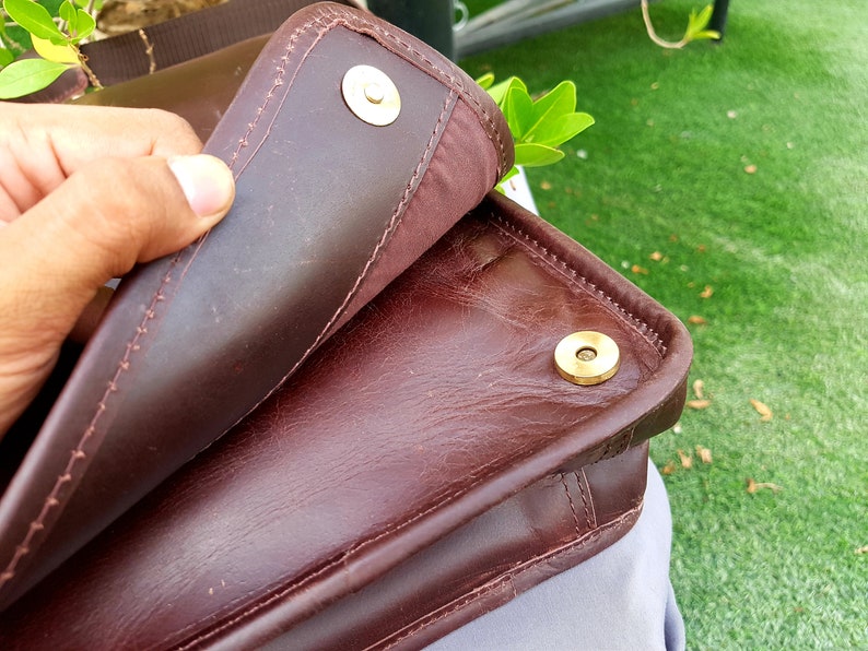 Leather crossbody satchel Handmade Leather Messenger Bag Personalised Laptop Bag Men\u2019s Briefcase Bag