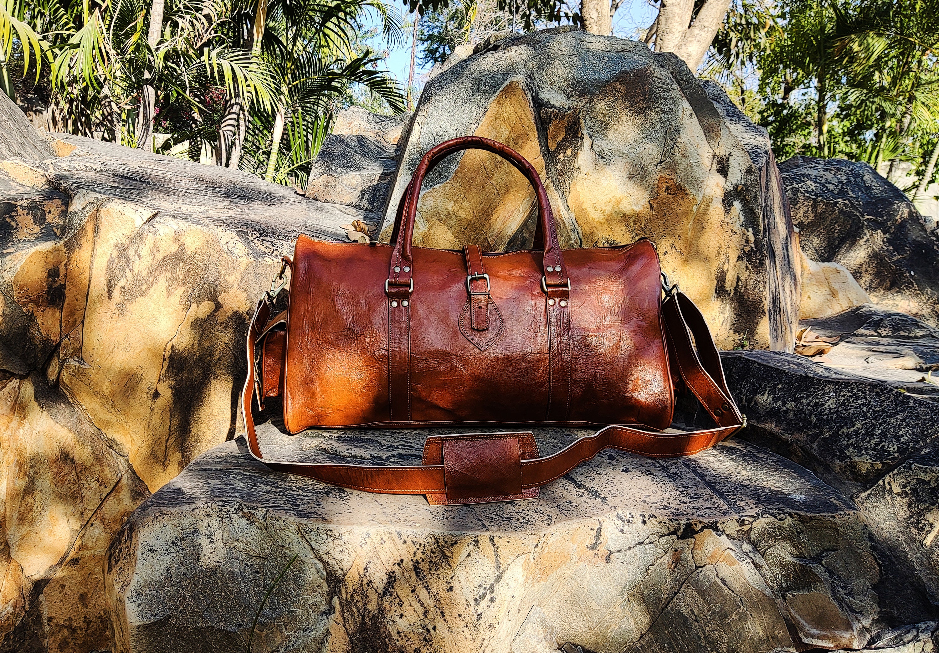 Leather Duffle Bag, Handmade Leather Weekender, Gym Bag, Vacation Duffel Bag, Travel Bag, Overnight Bag Leather Holdall Christmas gifts