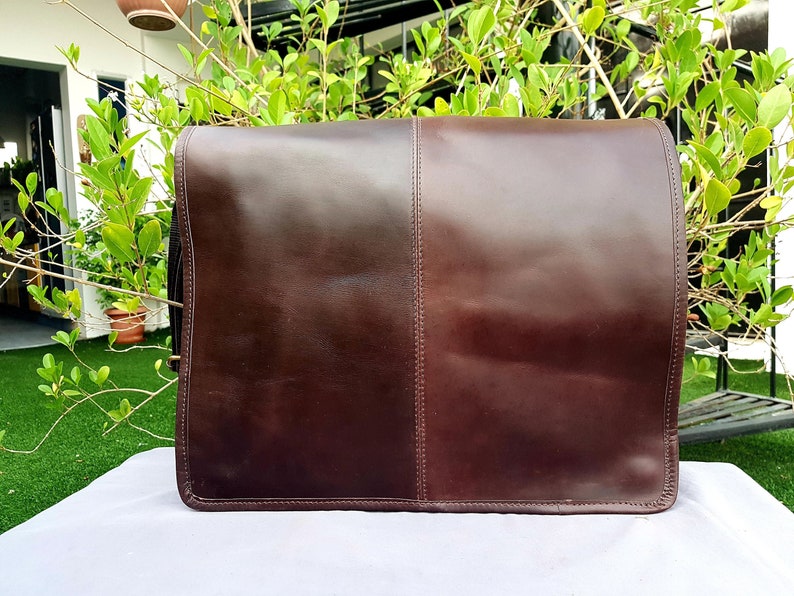 Leather crossbody satchel Handmade Leather Messenger Bag Personalised Laptop Bag Men\u2019s Briefcase Bag