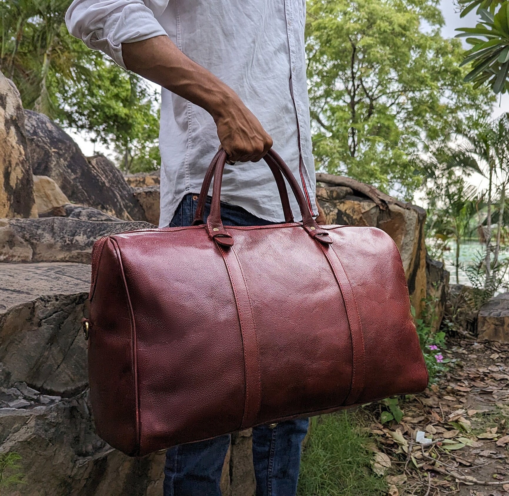 Leather Holdall Etsy Canada
