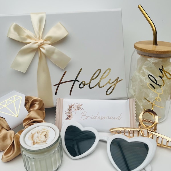 Proposal/Thank you Box: Bridesmaid, Maid of Honour or Other Personalised Bridesmaid Gift Box Personalised Birthday Gift Set