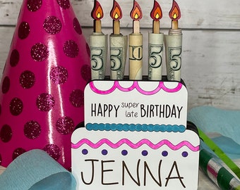 Money Holder, Cupcake Money Holder, Money Gift, Cake Money Holder, Personalized Money Holder, Wooden Money Gift Box, Engraved Gift