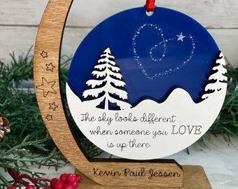 Personalized Remembrance Gift, Memorial Ornament, Lost Loved One Gift, Christmas Ornament, Sympathy Gift, Memorial Ornament