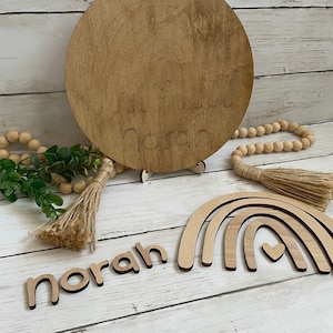 Paint Your Own Name Kit, Wooden Name Sign, Personalized Name Sign, Personalized Gifts, Gifts for Kid&#39;s Birthdays, 3d Name Sign,