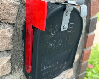 Bandiera per cassetta postale in stucco, bandiera per cassetta postale in mattoni, bandiera sostitutiva per cassetta postale, bandiera per posta in uscita, bandiera magnetica per cassetta postale, bandiera USPS