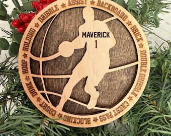Honkbalornament, gepersonaliseerde honkbalcadeaus, sportkerstornament, gegraveerd ornament, honkbalcadeaus, ornament op maat, sportteam