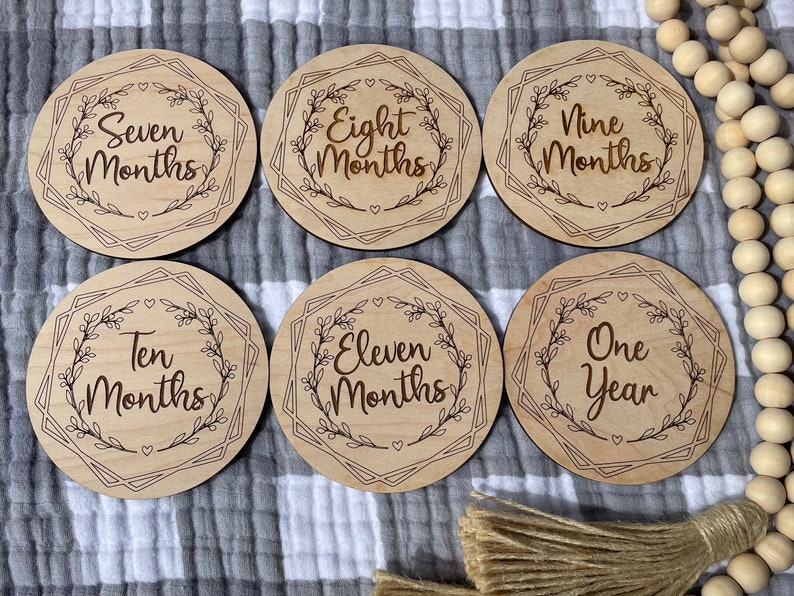 Baby Milestone Markers SVG, Digital File, SVG, Laser Cut File ...