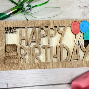 Geburtstagsgeschenk-Geldhalter, Geburtstagsgeldhalter, Geburtstagsgeldhalter, personalisierter Geldhalter, Geburtstagsgeschenke, anpassbares Geschenk