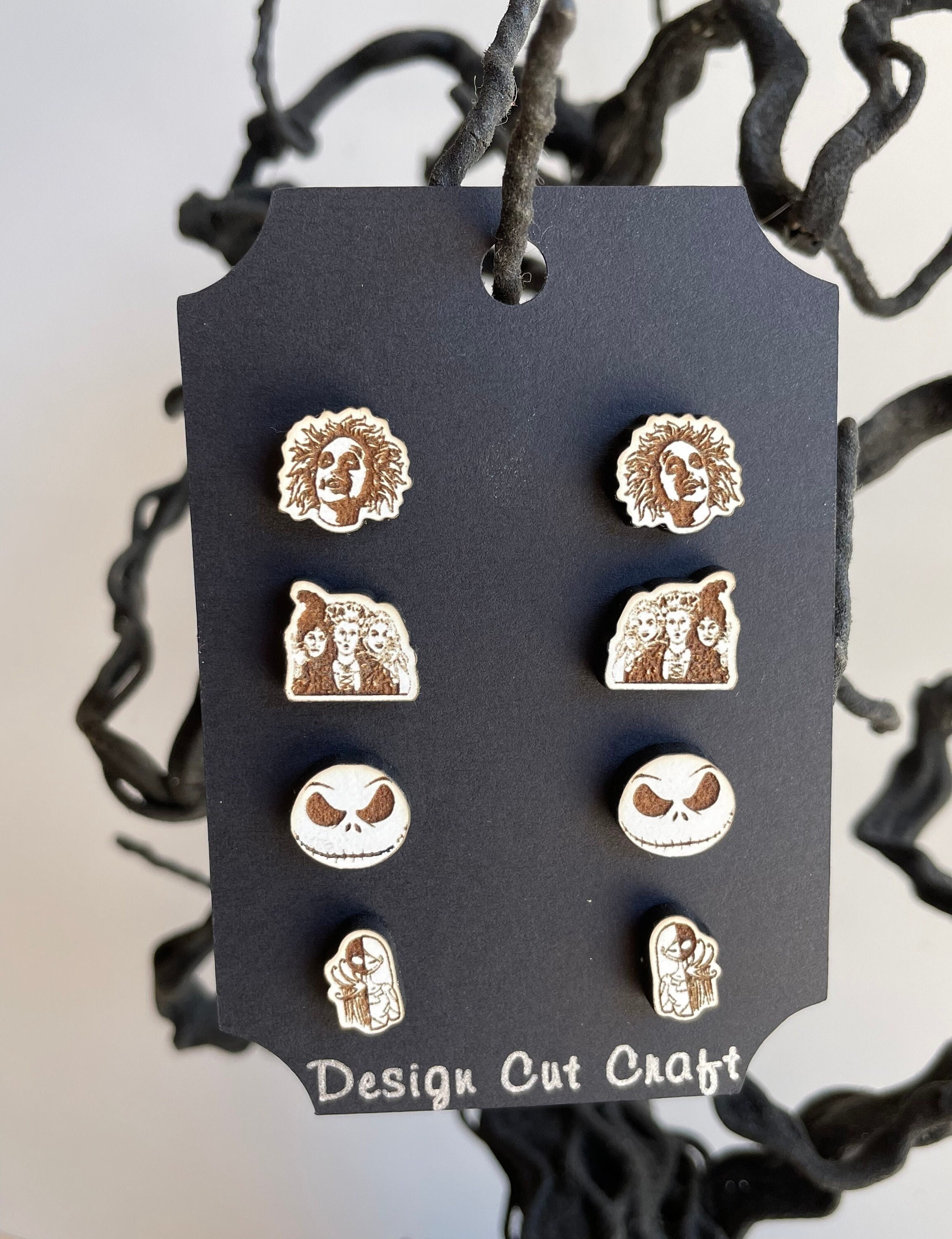 Halloween Movie Earrings, Halloween Lover Gifts,  Stocking Stuffer, Halloween Earrings, Beetlejuice Earrings, Hocus Pocus Earrings,