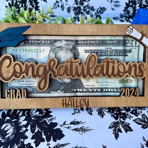 Graduation Gift Money Holder 2024, Graduation Cap Gift Money Holder, Personalized Money Holder, End Of The Year Gifts, Customizable Gift