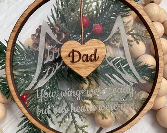 Personalized Remembrance Gift, Bereavement Gift, Engraved Ornament, Christmas Ornament, Sympathy Gift, Memorial Christmas Ornament