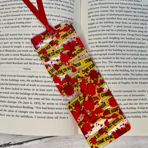 Acrylic Bookmark, Crime Bookmark, True Crime Bookmarks, Book Lover Gift, Librarian Gift, True Crime Fan Gifts, SSDGM, Crime Junkie