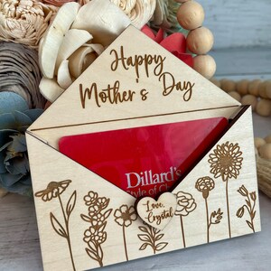 Tarjetero para regalo del Día de la Madre, regalo del Día de la Madre, portamonedas personalizado, regalos personalizables, regalo para mamá, regalo para abuela