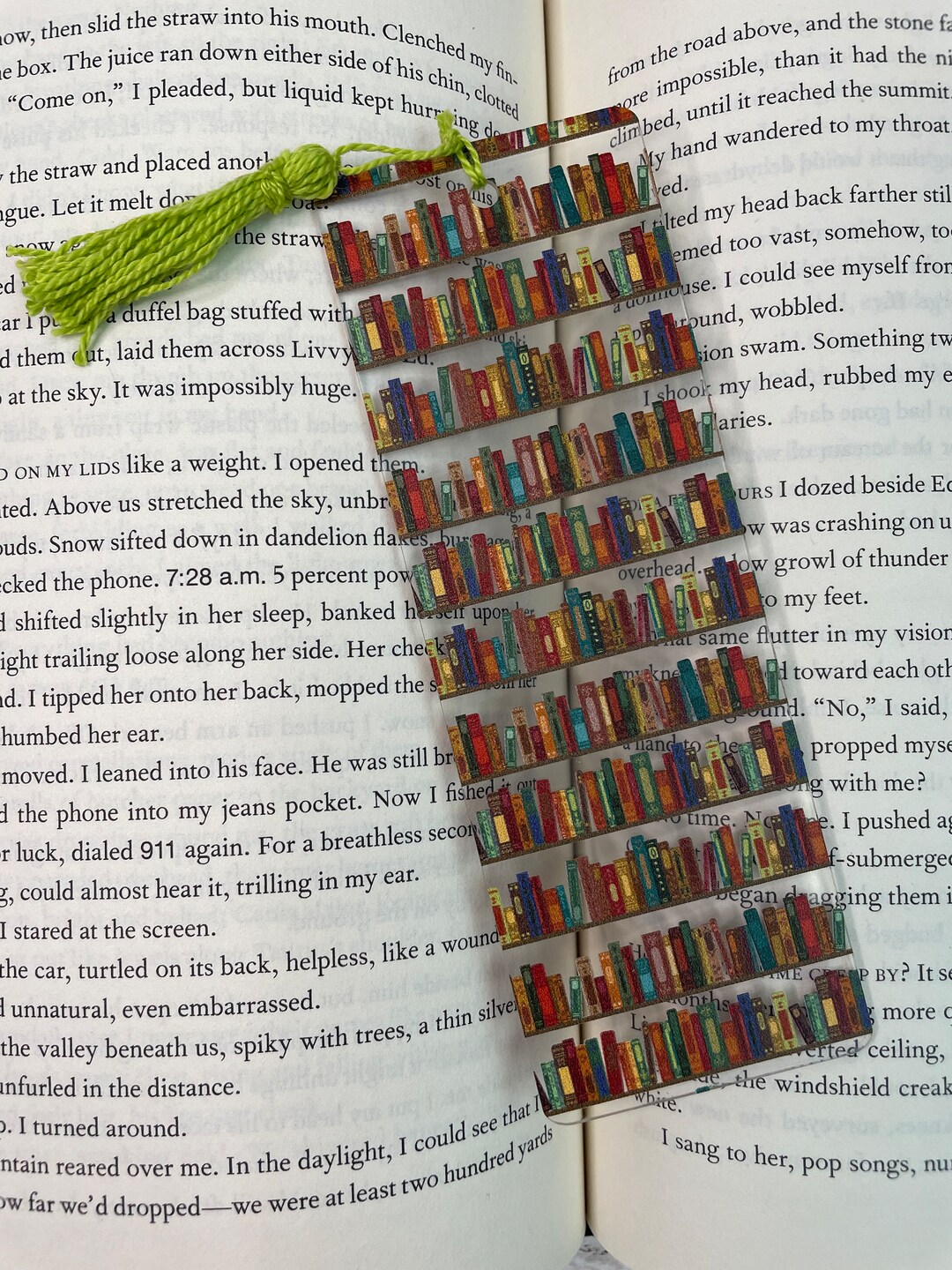 Acrylic Bookmark, Bookcase Bookmark, Bookshelf Bookmark, Book Lover ...